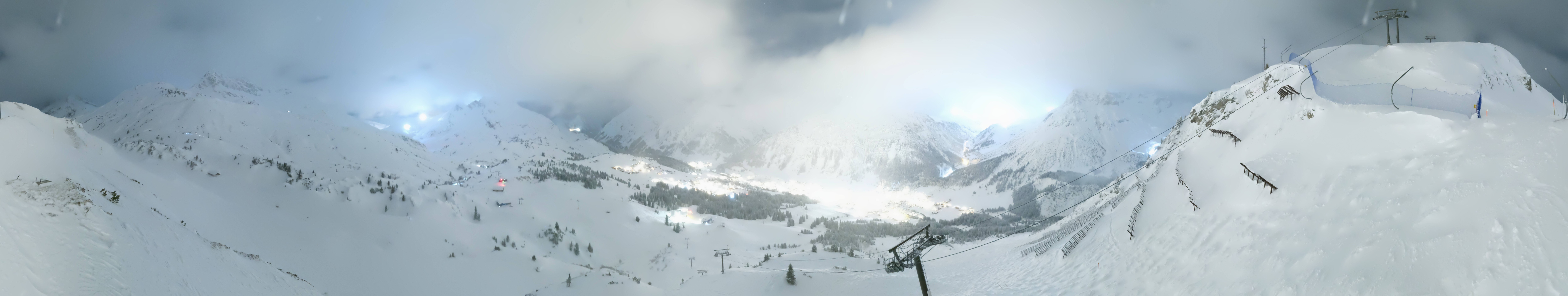 Archiv Foto Webcam Lech-Zürs: Kriegerhorn Panoramablick