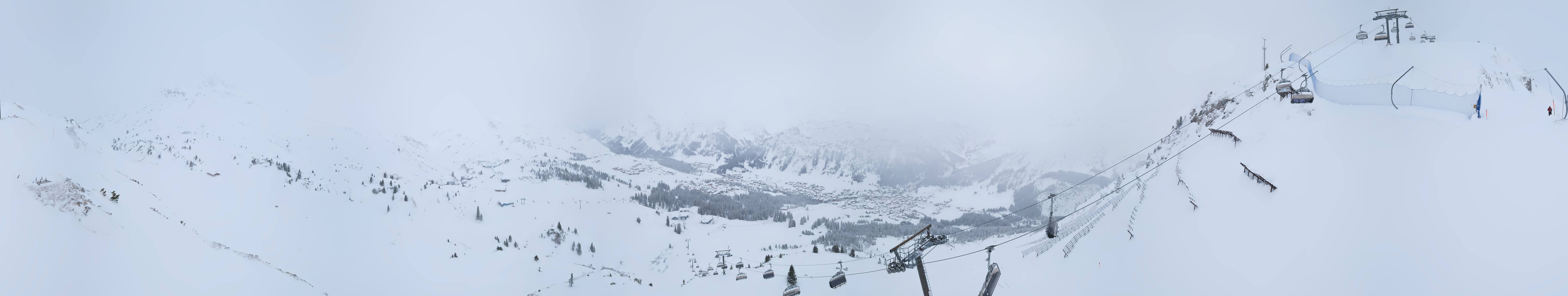 Archiv Foto Webcam Lech-Zürs: Kriegerhorn Panoramablick