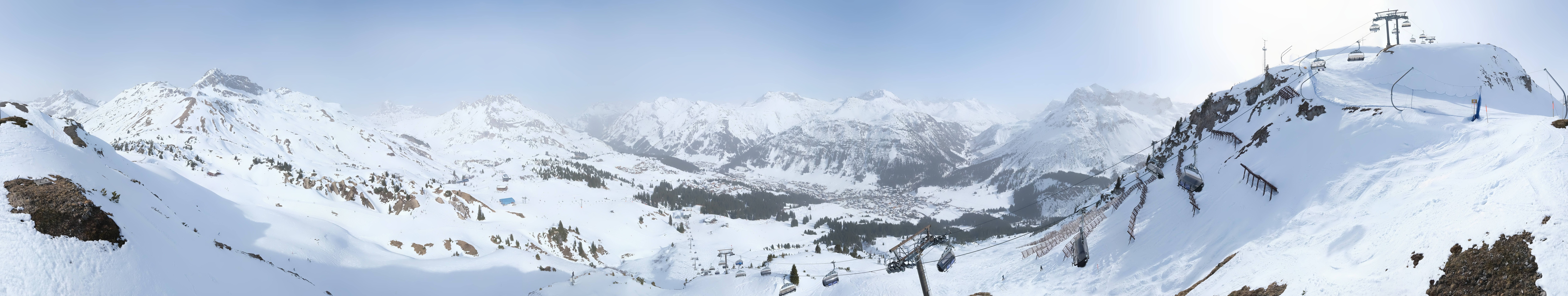 Archiv Foto Webcam Lech-Zürs: Kriegerhorn Panoramablick