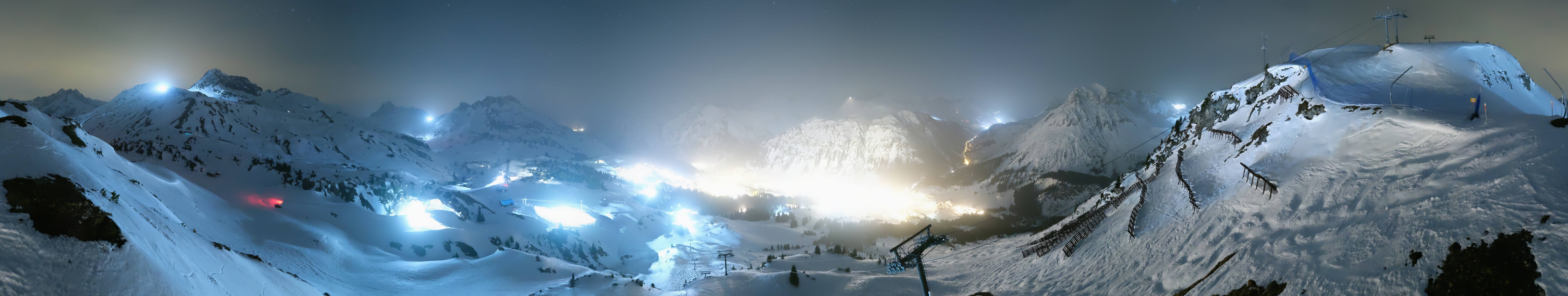 Archiv Foto Webcam Lech-Zürs: Kriegerhorn Panoramablick