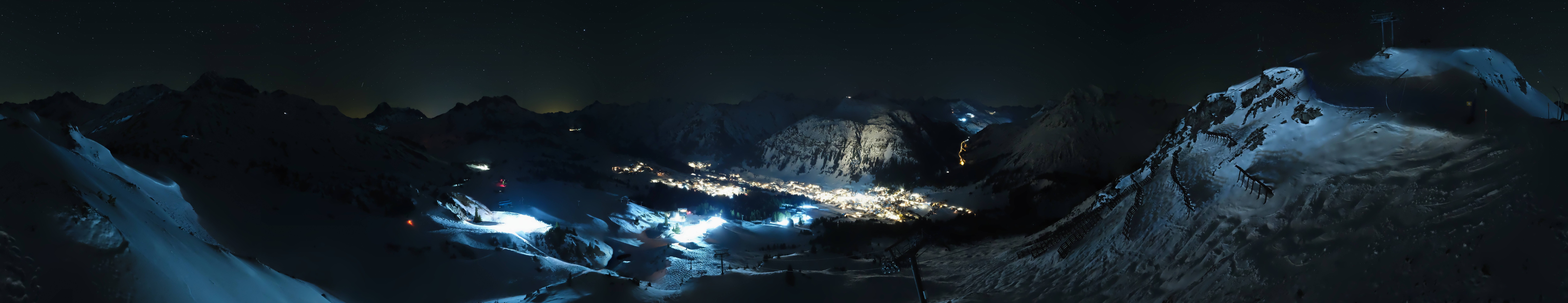 Archiv Foto Webcam Lech-Zürs: Kriegerhorn Panoramablick
