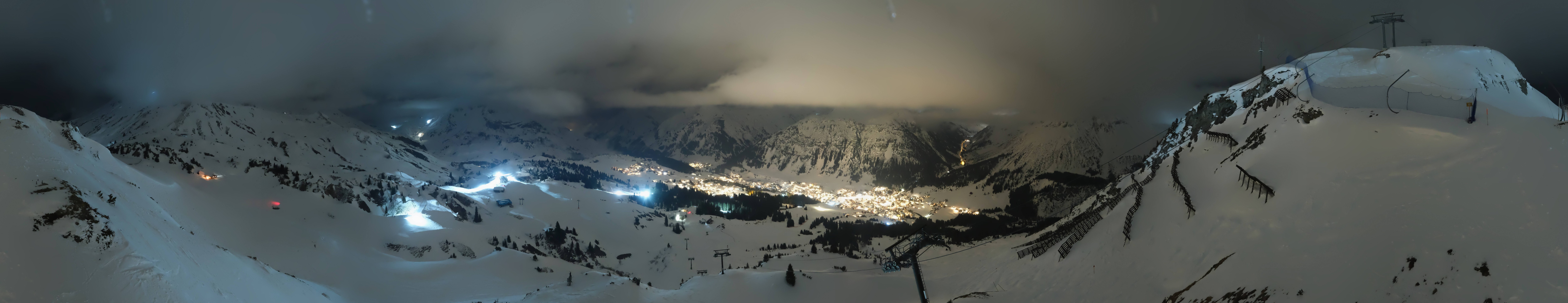 Archiv Foto Webcam Lech-Zürs: Kriegerhorn Panoramablick