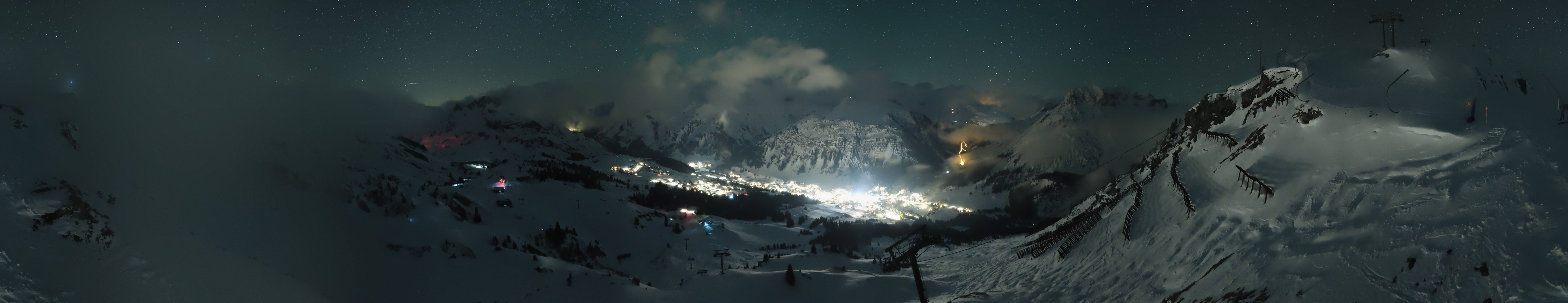 Archiv Foto Webcam Lech-Zürs: Kriegerhorn Panoramablick