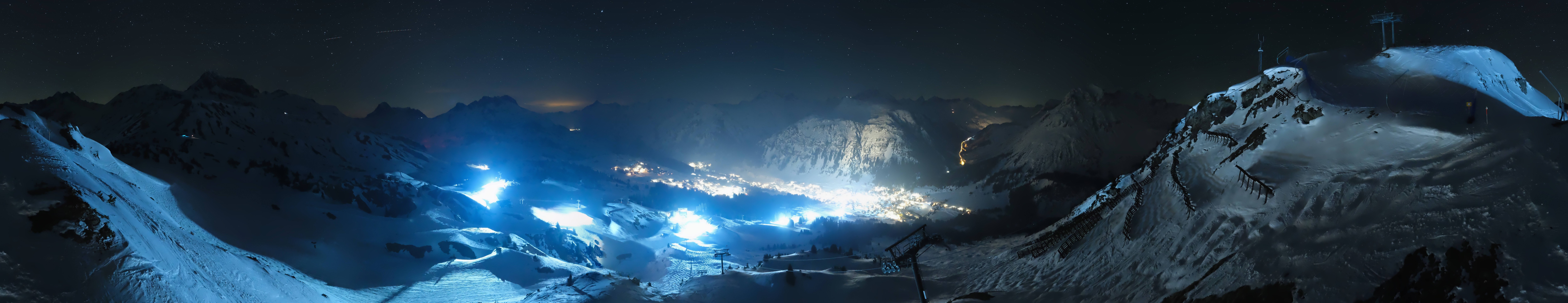 Archiv Foto Webcam Lech-Zürs: Kriegerhorn Panoramablick