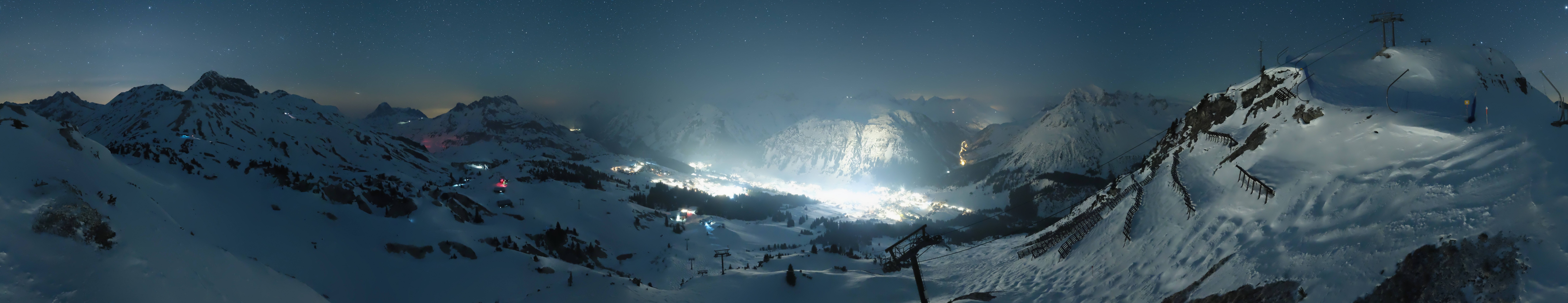 Archiv Foto Webcam Lech-Zürs: Kriegerhorn Panoramablick