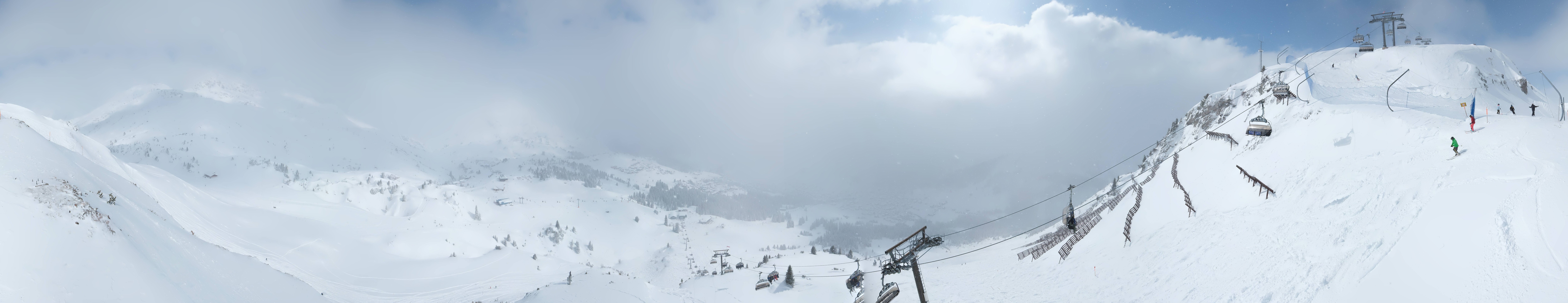 Archiv Foto Webcam Lech-Zürs: Kriegerhorn Panoramablick