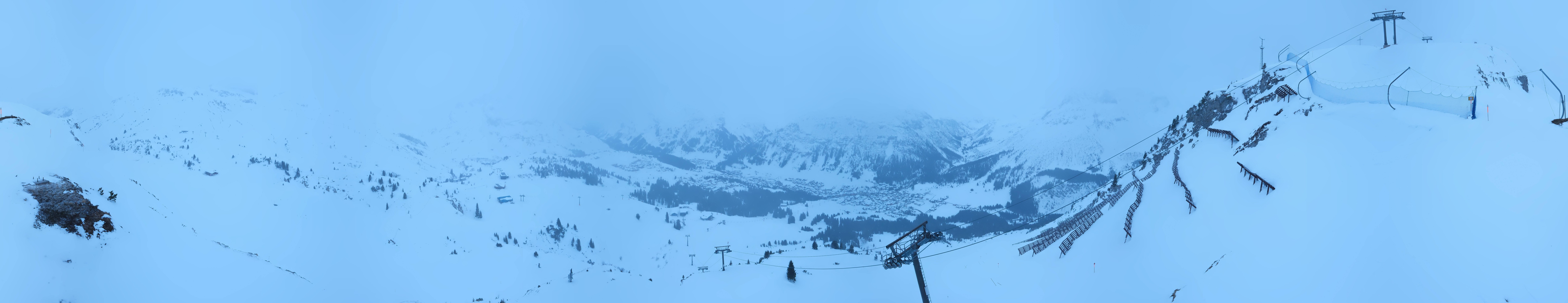 Archiv Foto Webcam Lech-Zürs: Kriegerhorn Panoramablick