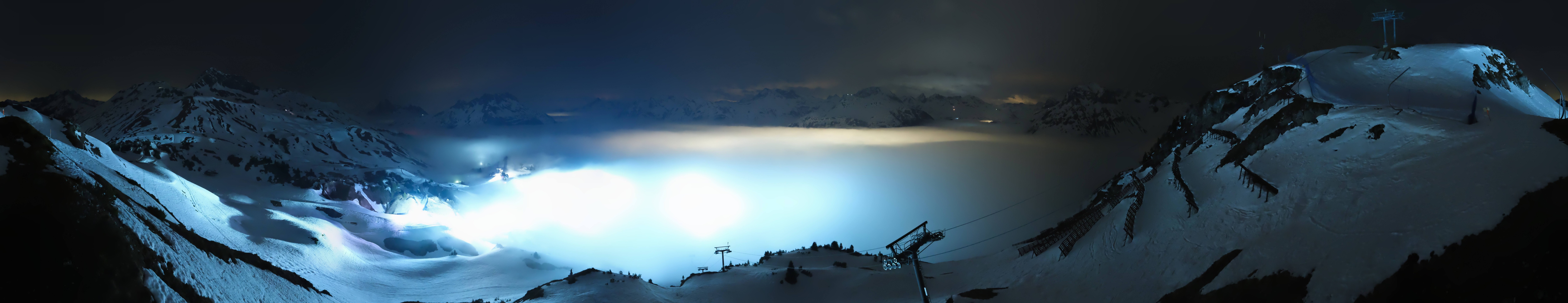 Archiv Foto Webcam Lech-Zürs: Kriegerhorn Panoramablick