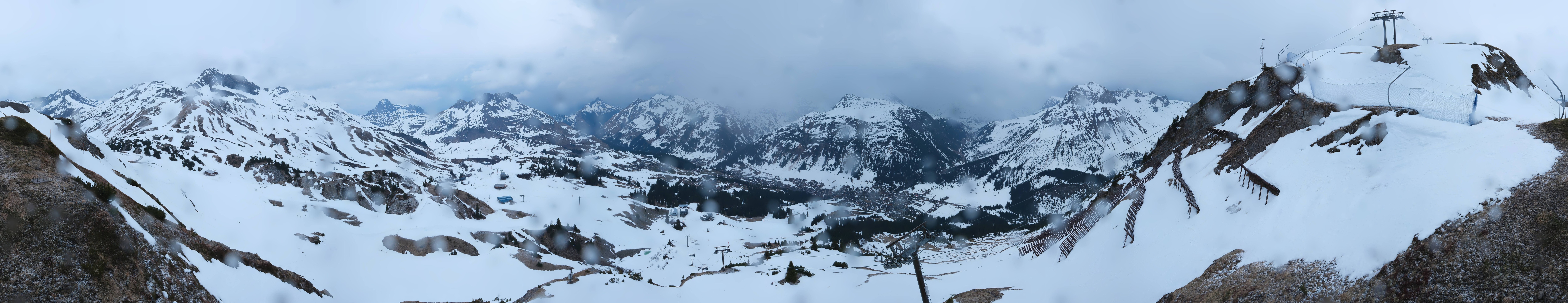 Archiv Foto Webcam Lech-Zürs: Kriegerhorn Panoramablick
