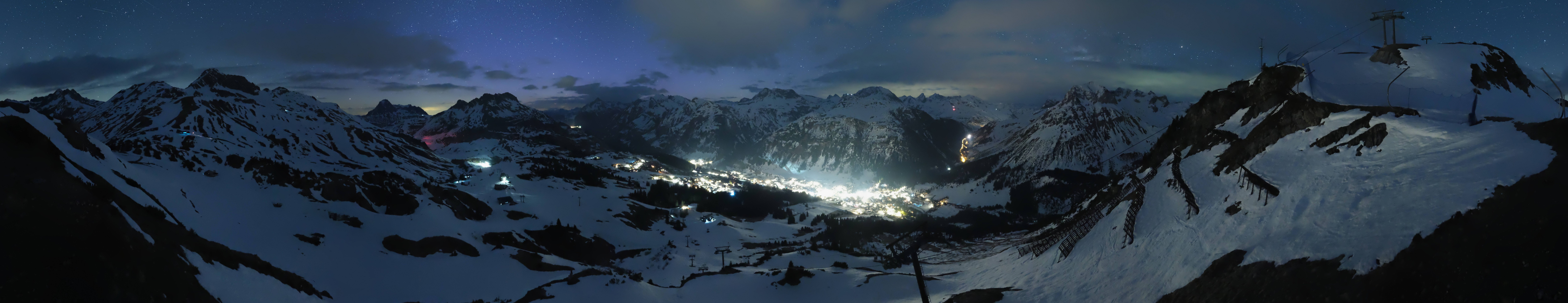 Archiv Foto Webcam Lech-Zürs: Kriegerhorn Panoramablick