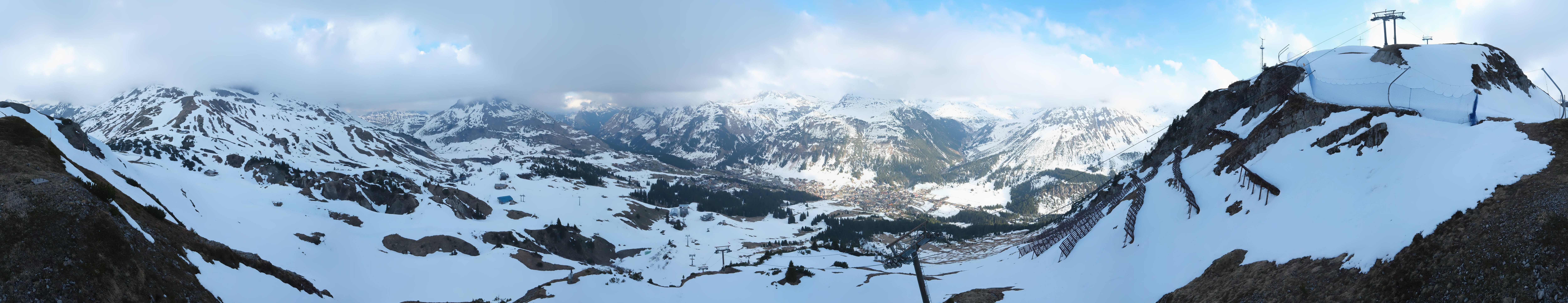 Archiv Foto Webcam Lech-Zürs: Kriegerhorn Panoramablick