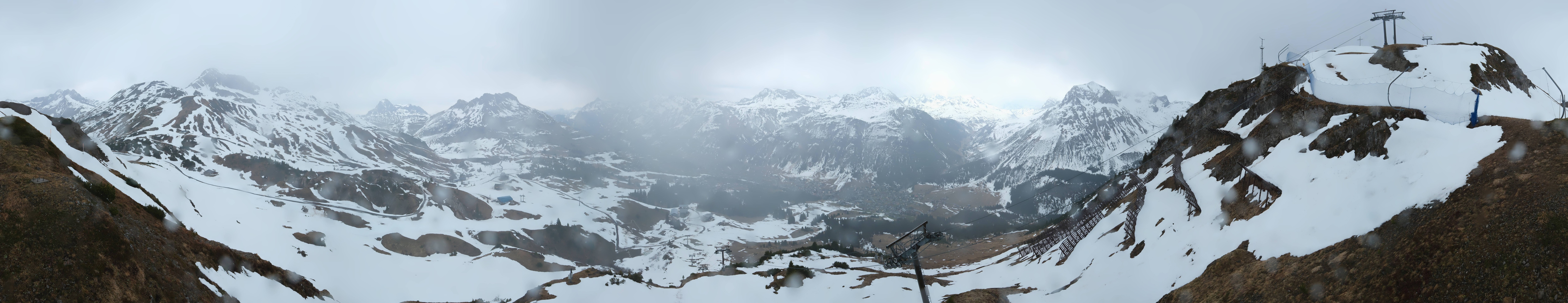 Archiv Foto Webcam Lech-Zürs: Kriegerhorn Panoramablick