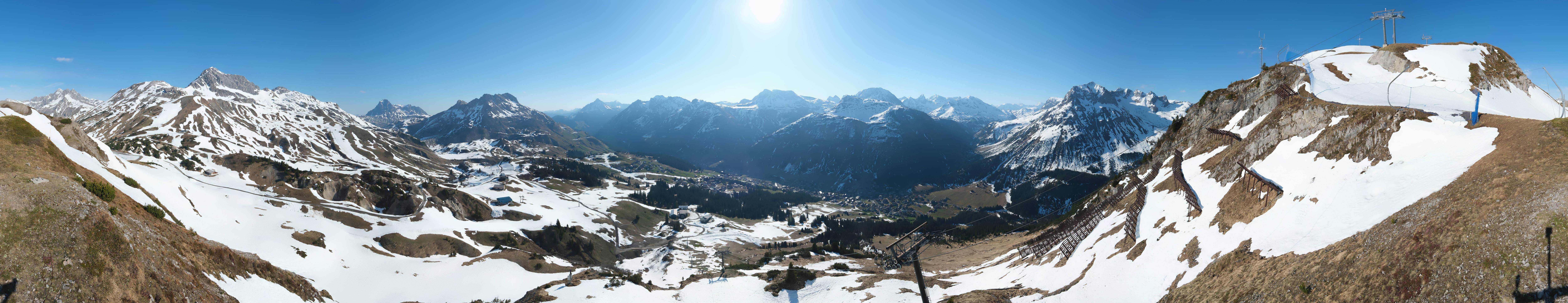 Archiv Foto Webcam Lech-Zürs: Kriegerhorn Panoramablick