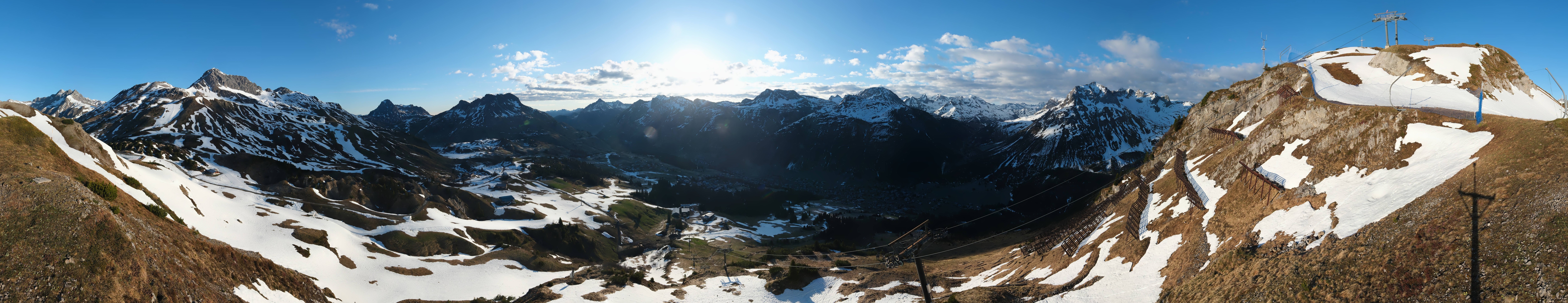 Archiv Foto Webcam Lech-Zürs: Kriegerhorn Panoramablick