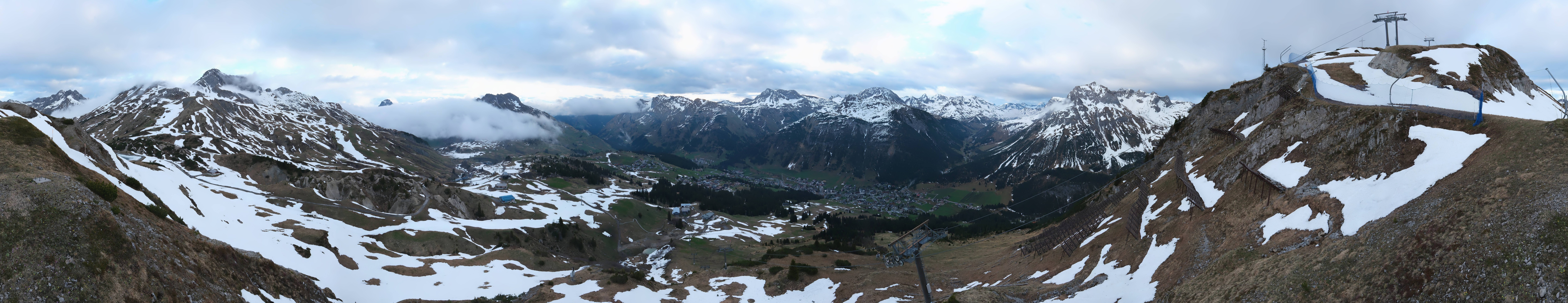 Archiv Foto Webcam Lech-Zürs: Kriegerhorn Panoramablick