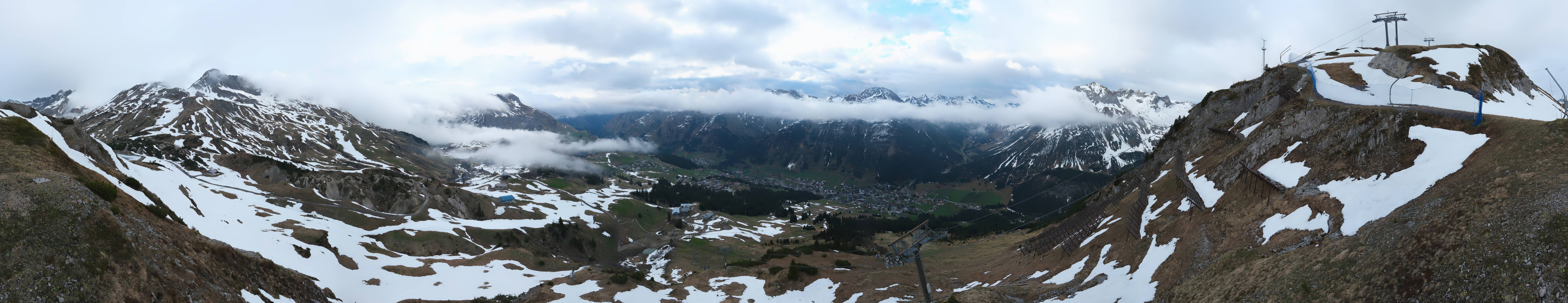 Archiv Foto Webcam Lech-Zürs: Kriegerhorn Panoramablick