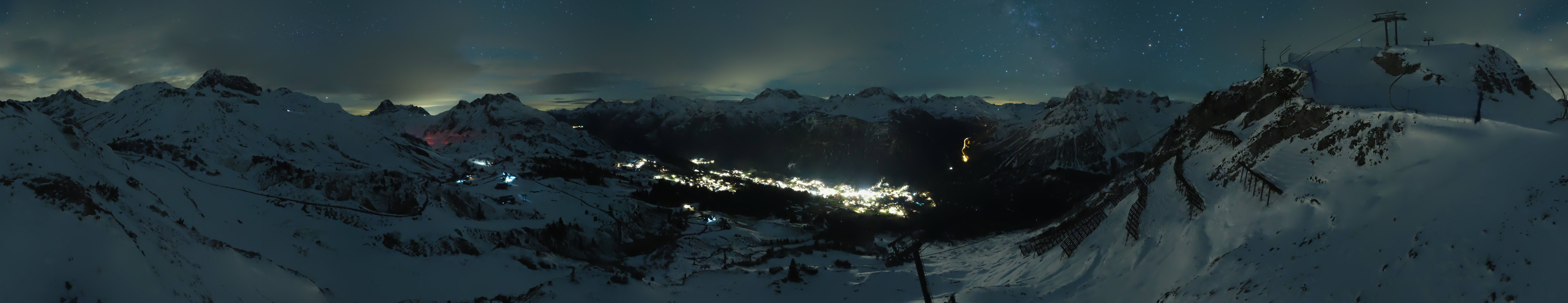 Archiv Foto Webcam Lech-Zürs: Kriegerhorn Panoramablick