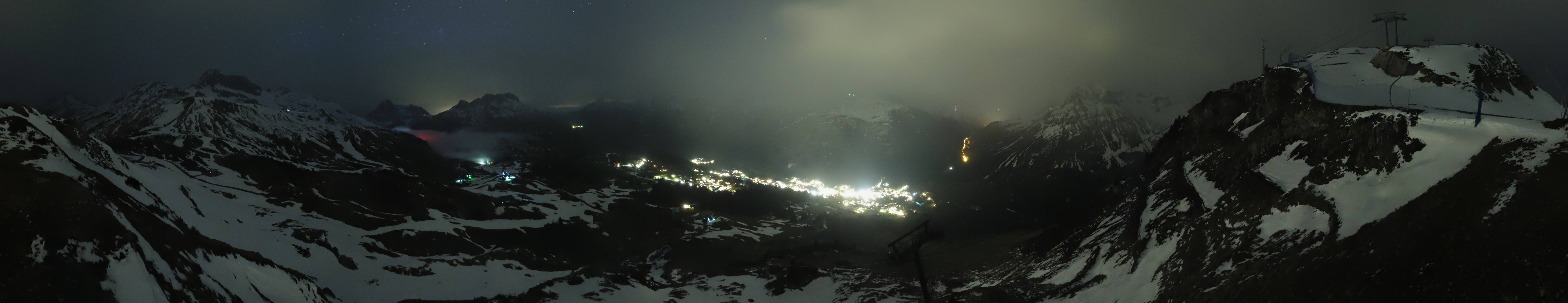 Archiv Foto Webcam Lech-Zürs: Kriegerhorn Panoramablick