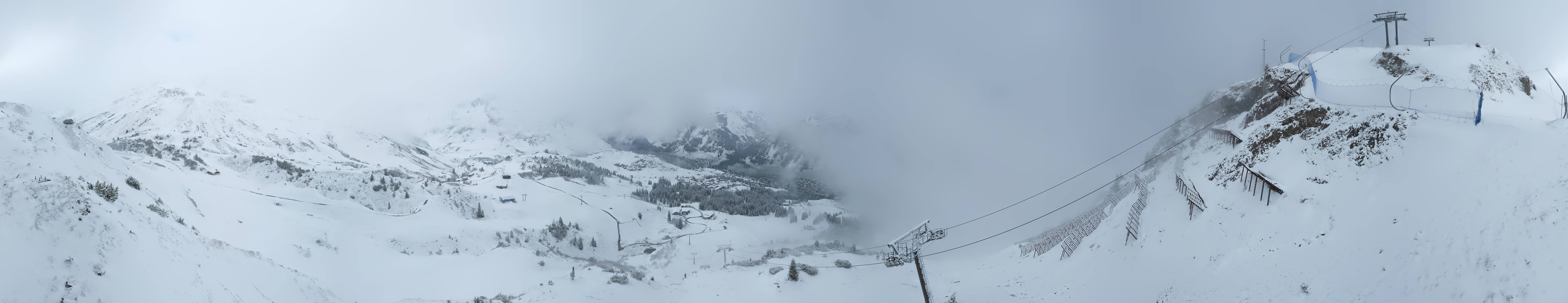 Archiv Foto Webcam Lech-Zürs: Kriegerhorn Panoramablick