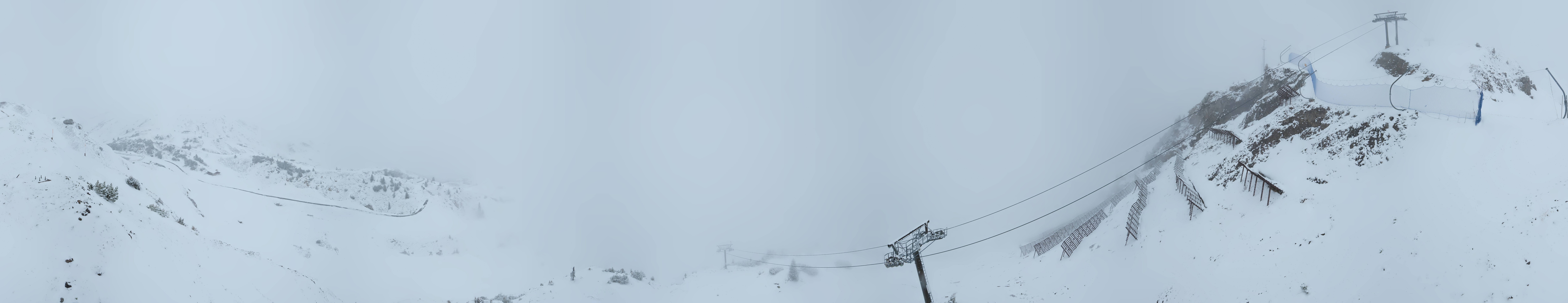 Archiv Foto Webcam Lech-Zürs: Kriegerhorn Panoramablick