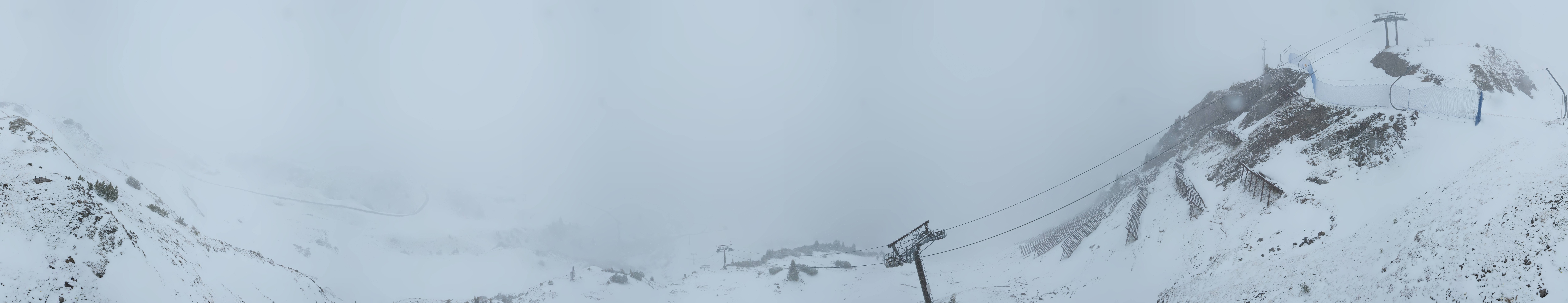Archiv Foto Webcam Lech-Zürs: Kriegerhorn Panoramablick