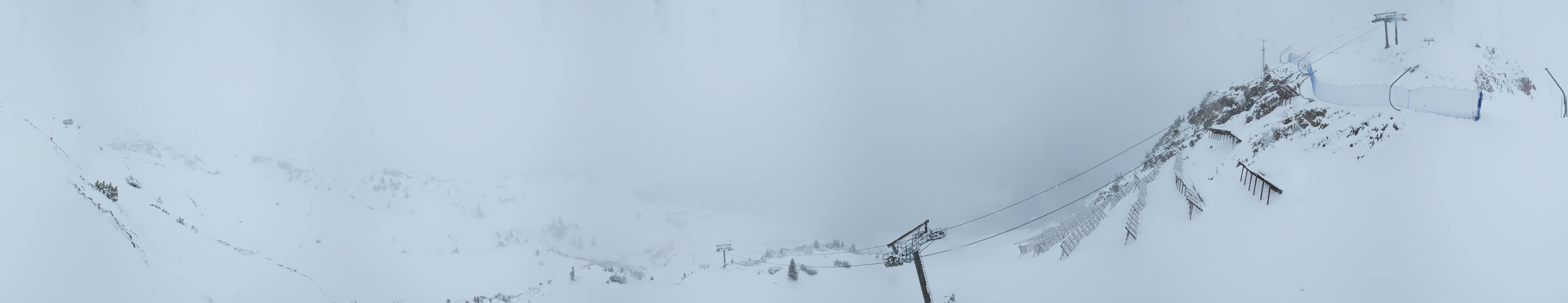 Archiv Foto Webcam Lech-Zürs: Kriegerhorn Panoramablick
