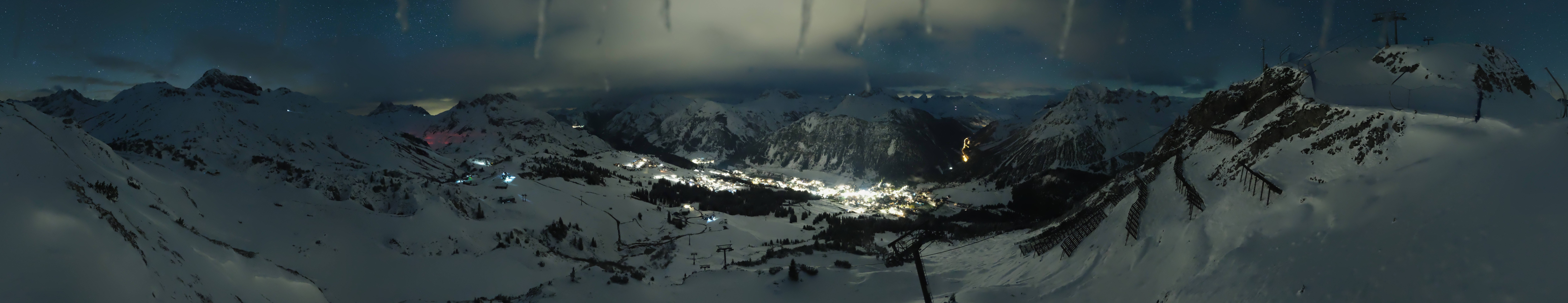 Archiv Foto Webcam Lech-Zürs: Kriegerhorn Panoramablick