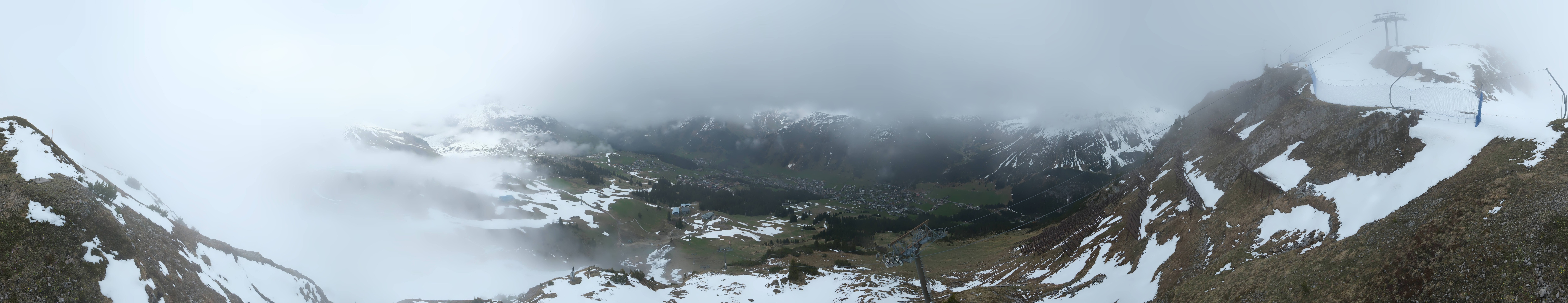 Archiv Foto Webcam Lech-Zürs: Kriegerhorn Panoramablick