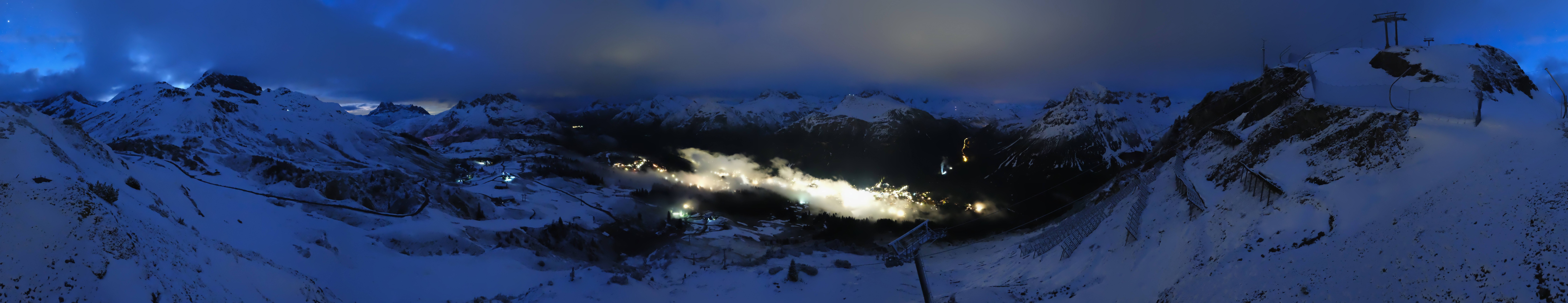 Archiv Foto Webcam Lech-Zürs: Kriegerhorn Panoramablick
