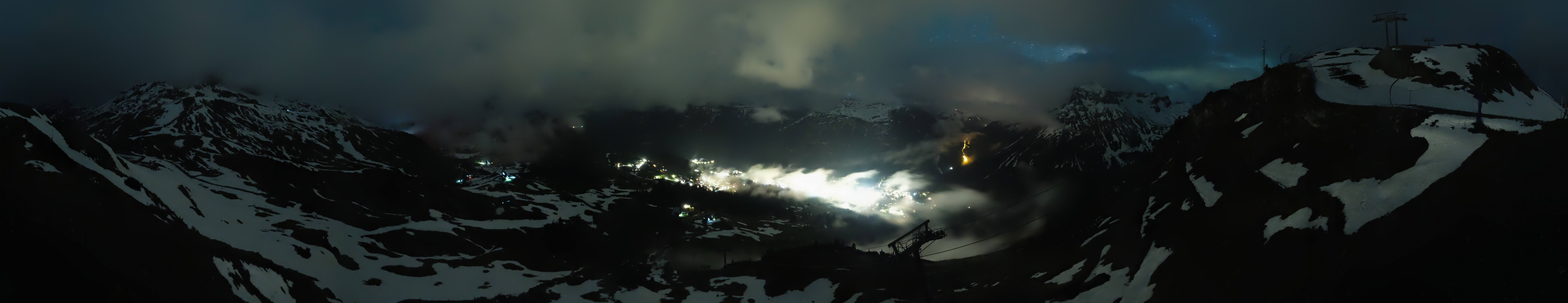 Archiv Foto Webcam Lech-Zürs: Kriegerhorn Panoramablick