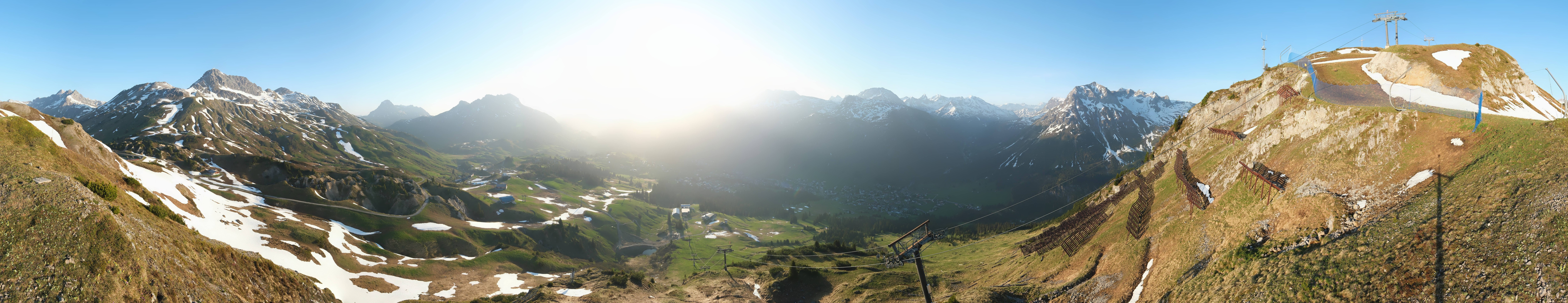 Archiv Foto Webcam Lech-Zürs: Kriegerhorn Panoramablick