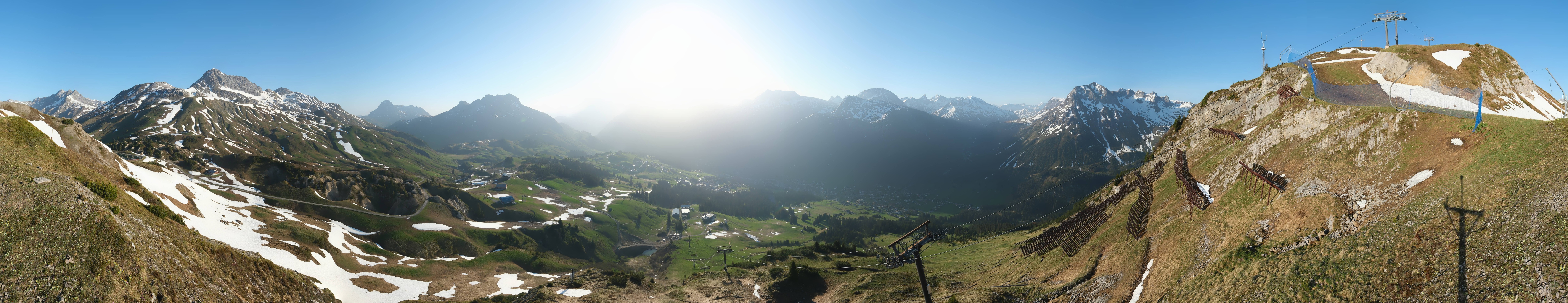 Archiv Foto Webcam Lech-Zürs: Kriegerhorn Panoramablick