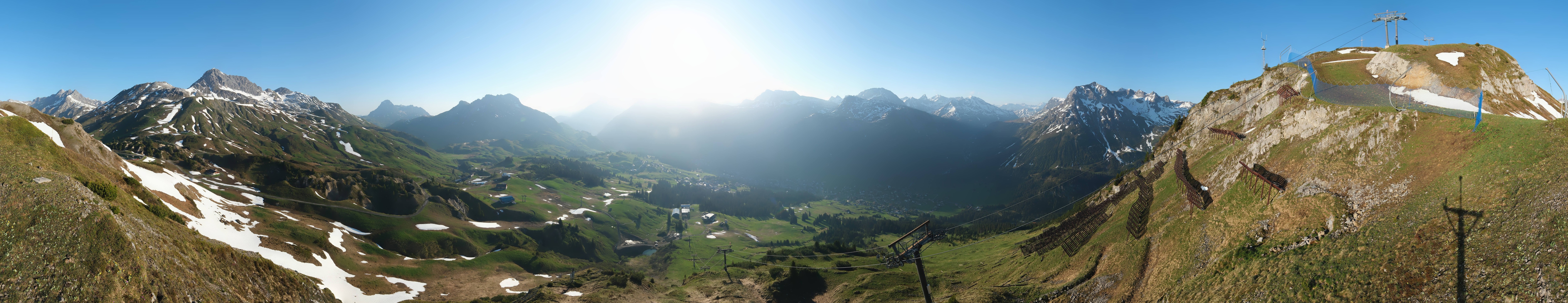 Archiv Foto Webcam Lech-Zürs: Kriegerhorn Panoramablick