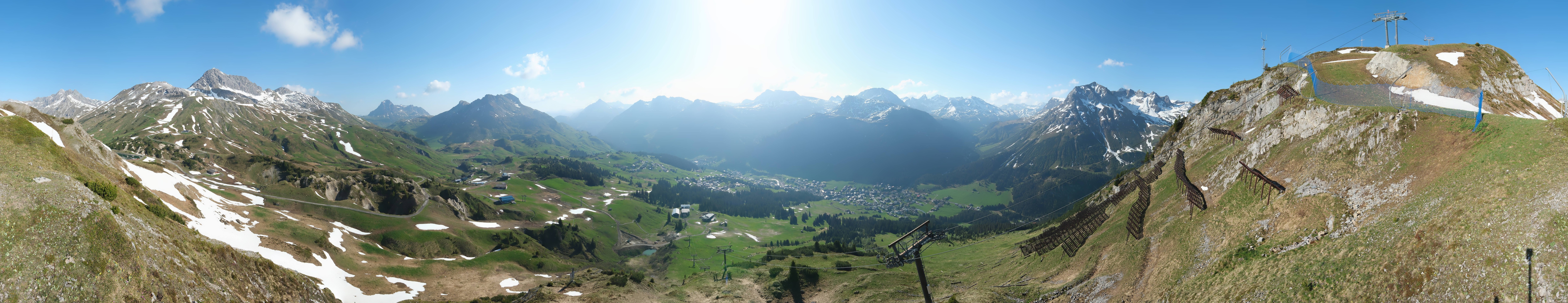 Archiv Foto Webcam Lech-Zürs: Kriegerhorn Panoramablick