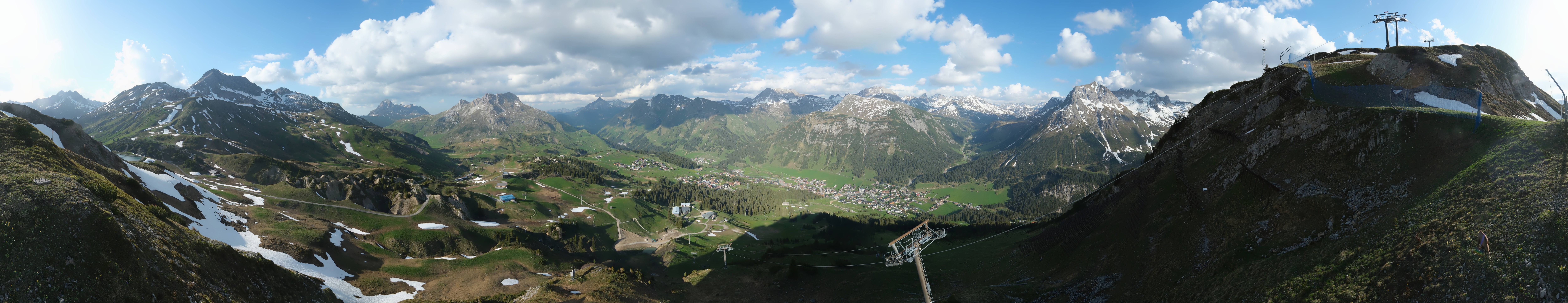 Archiv Foto Webcam Lech-Zürs: Kriegerhorn Panoramablick