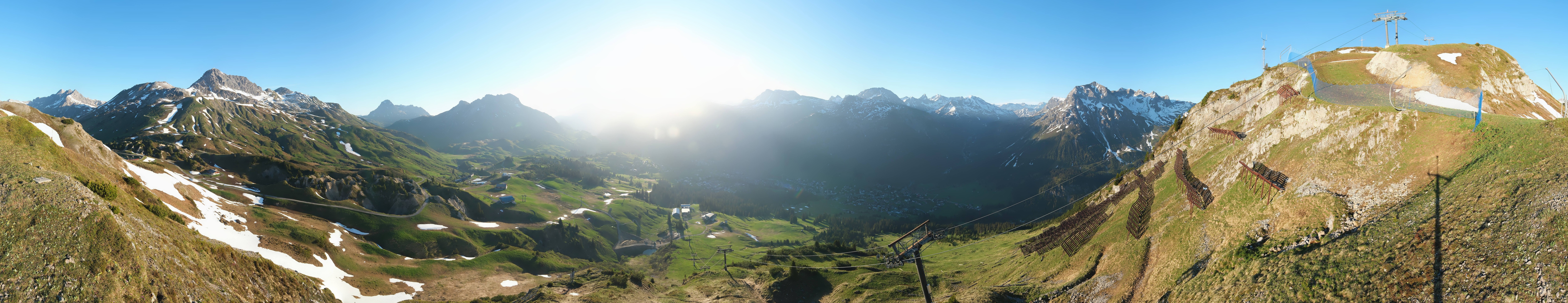 Archiv Foto Webcam Lech-Zürs: Kriegerhorn Panoramablick