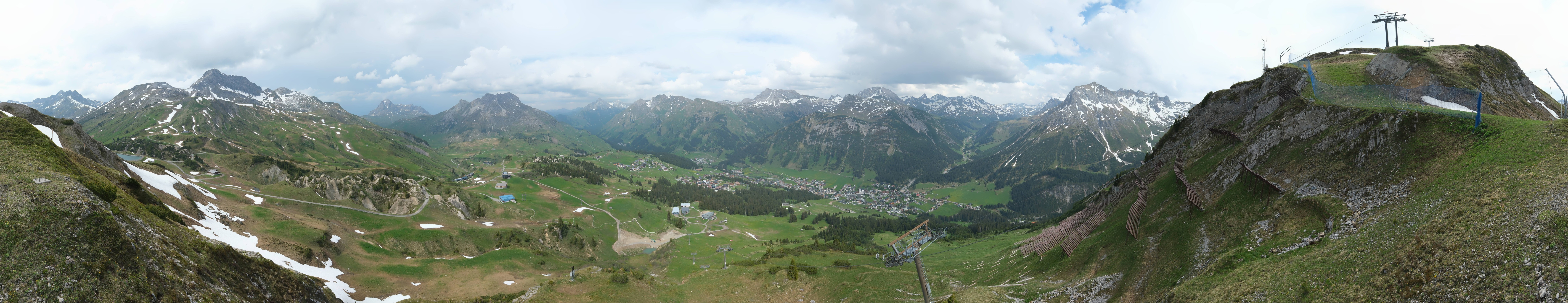Archiv Foto Webcam Lech-Zürs: Kriegerhorn Panoramablick