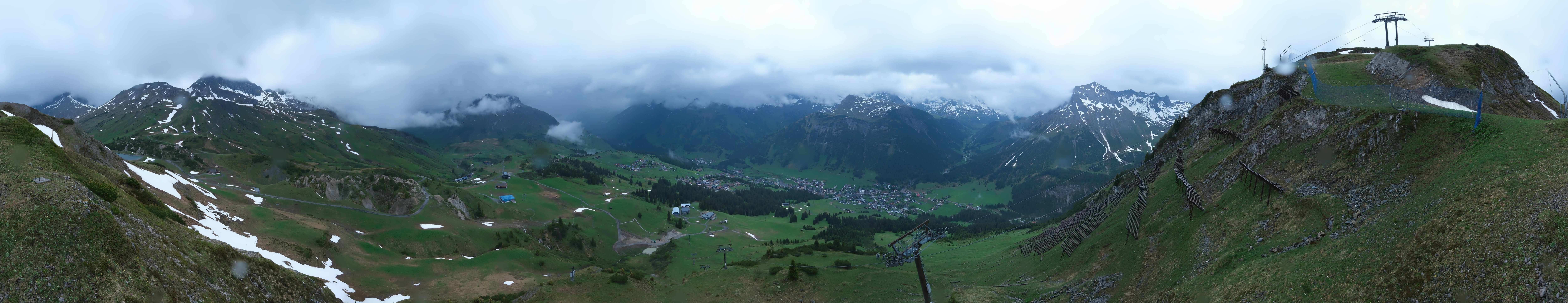 Archiv Foto Webcam Lech-Zürs: Kriegerhorn Panoramablick