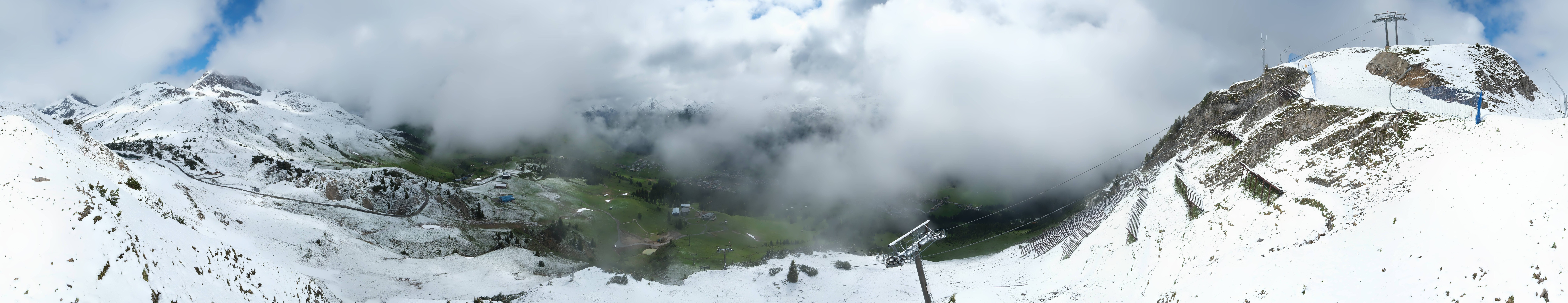 Archiv Foto Webcam Lech-Zürs: Kriegerhorn Panoramablick