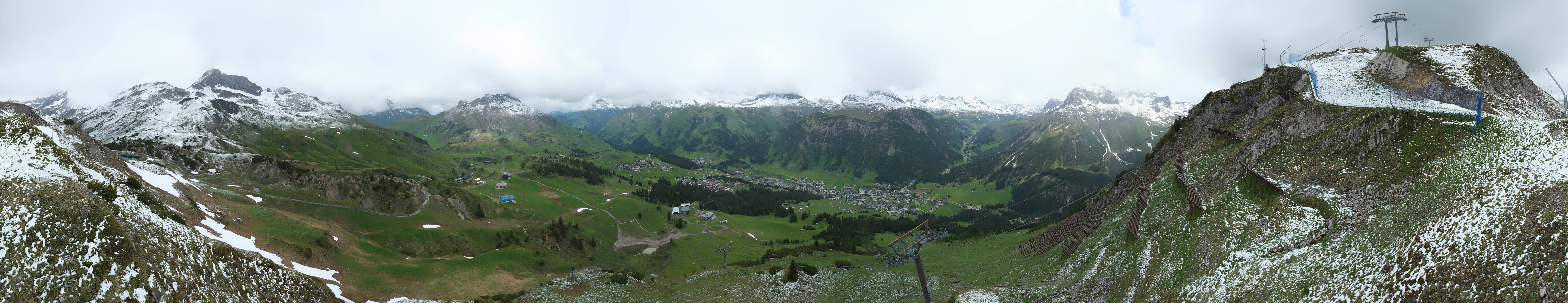 Archiv Foto Webcam Lech-Zürs: Kriegerhorn Panoramablick