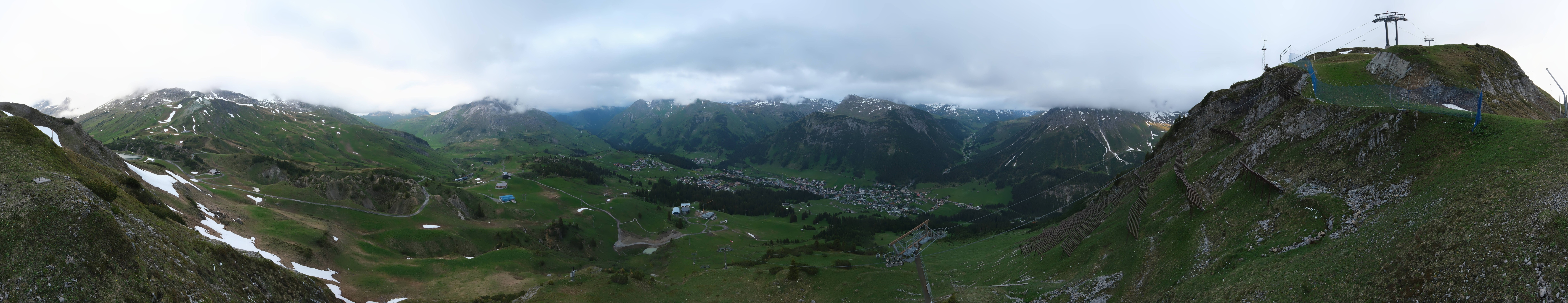 Archiv Foto Webcam Lech-Zürs: Kriegerhorn Panoramablick