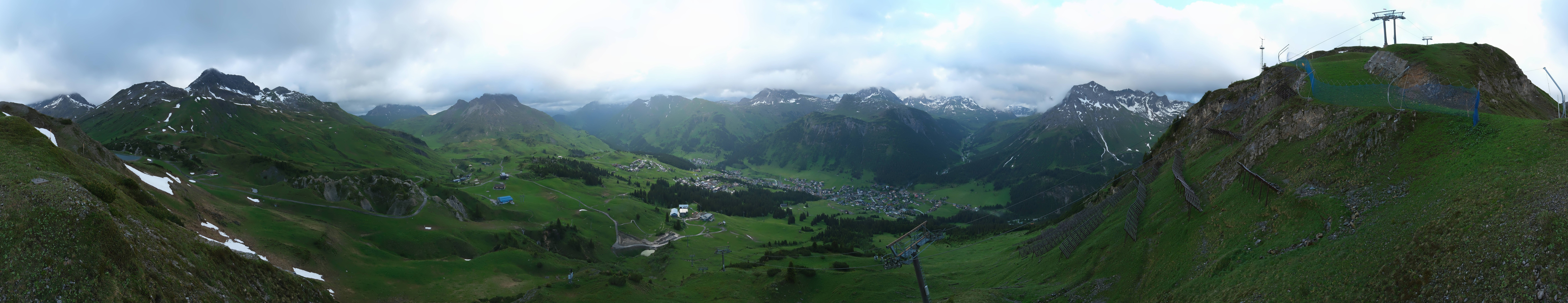 Archiv Foto Webcam Lech-Zürs: Kriegerhorn Panoramablick