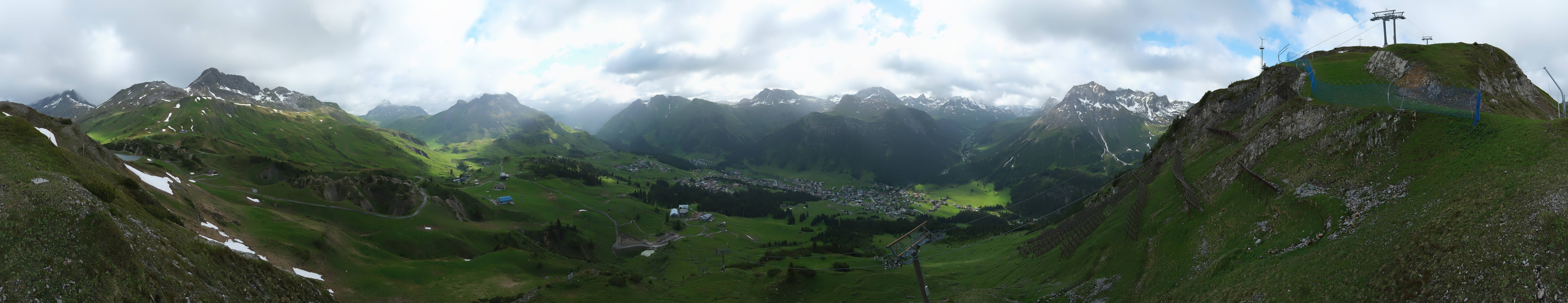 Archiv Foto Webcam Lech-Zürs: Kriegerhorn Panoramablick
