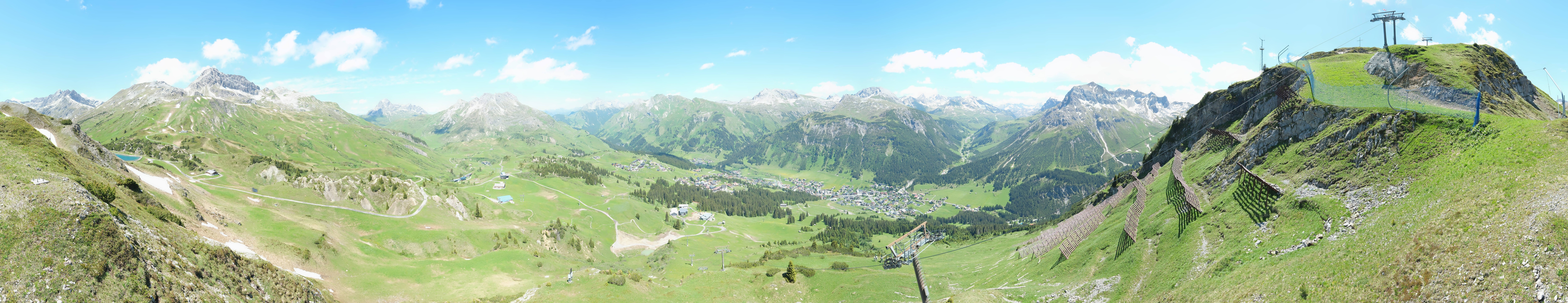 Archiv Foto Webcam Lech-Zürs: Kriegerhorn Panoramablick