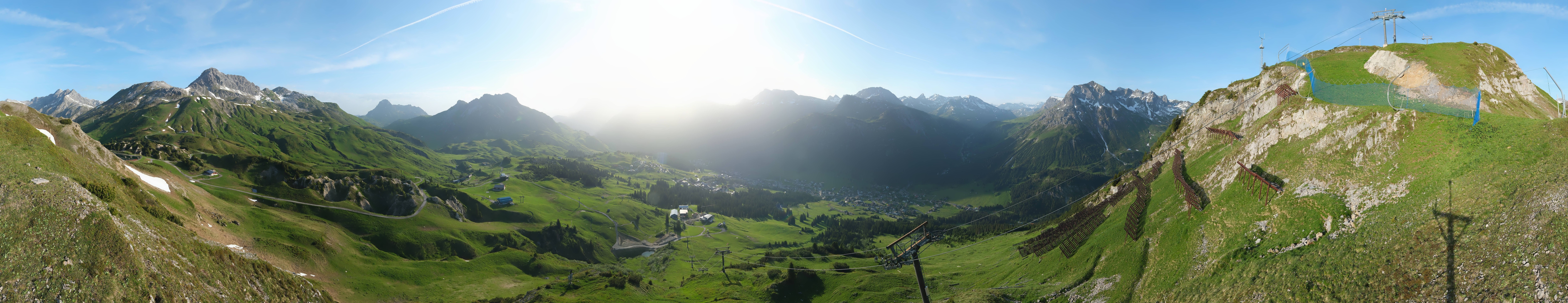 Archiv Foto Webcam Lech-Zürs: Kriegerhorn Panoramablick