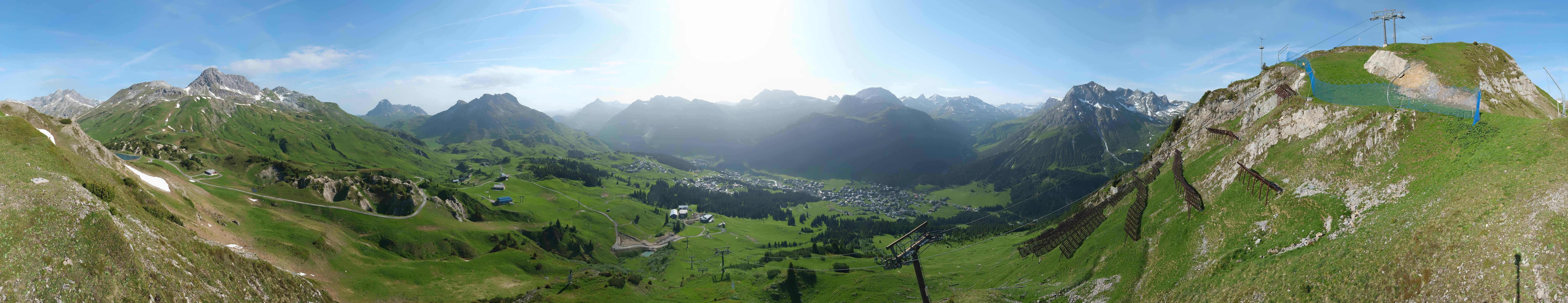 Archiv Foto Webcam Lech-Zürs: Kriegerhorn Panoramablick