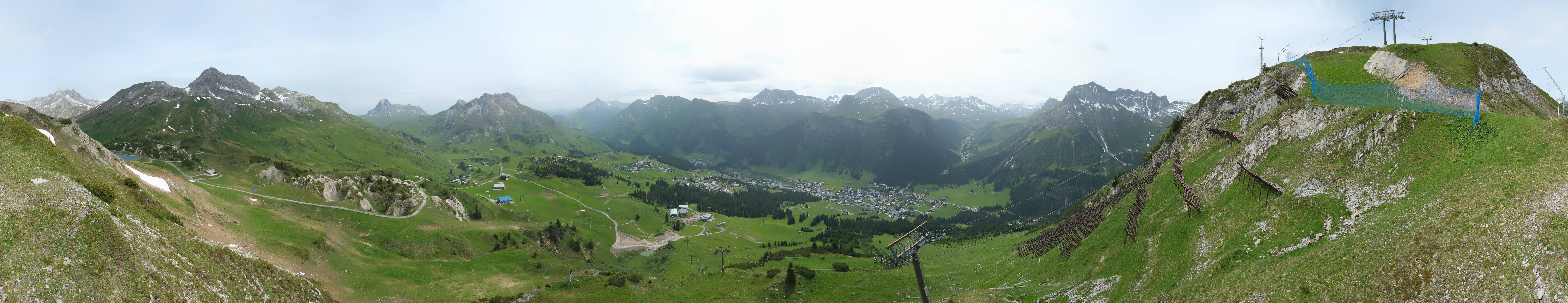 Archiv Foto Webcam Lech-Zürs: Kriegerhorn Panoramablick