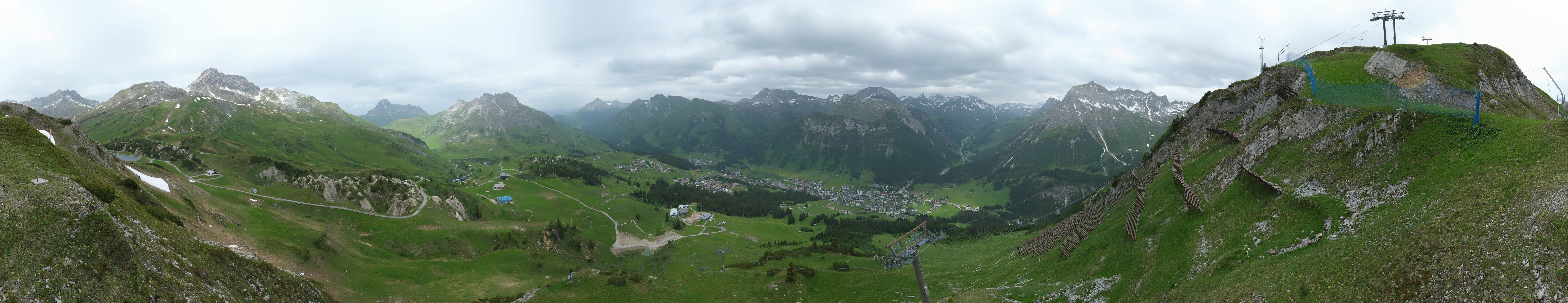 Archiv Foto Webcam Lech-Zürs: Kriegerhorn Panoramablick