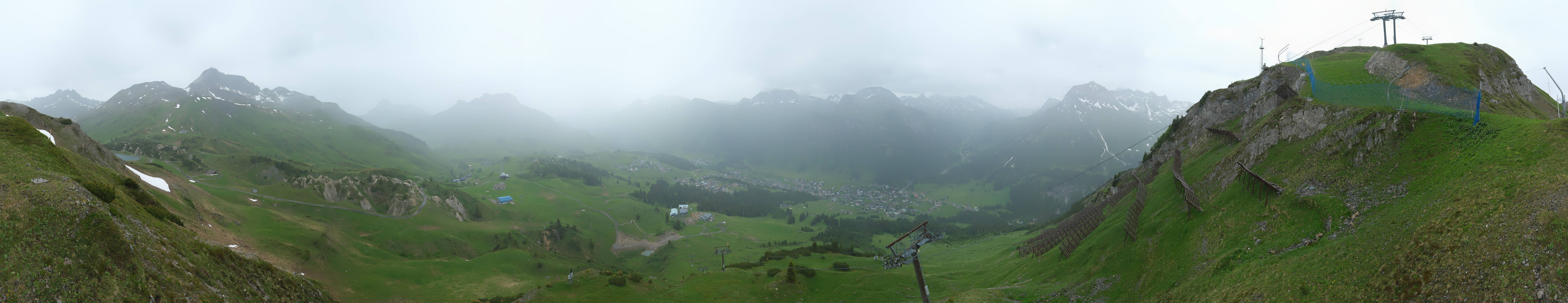 Archiv Foto Webcam Lech-Zürs: Kriegerhorn Panoramablick