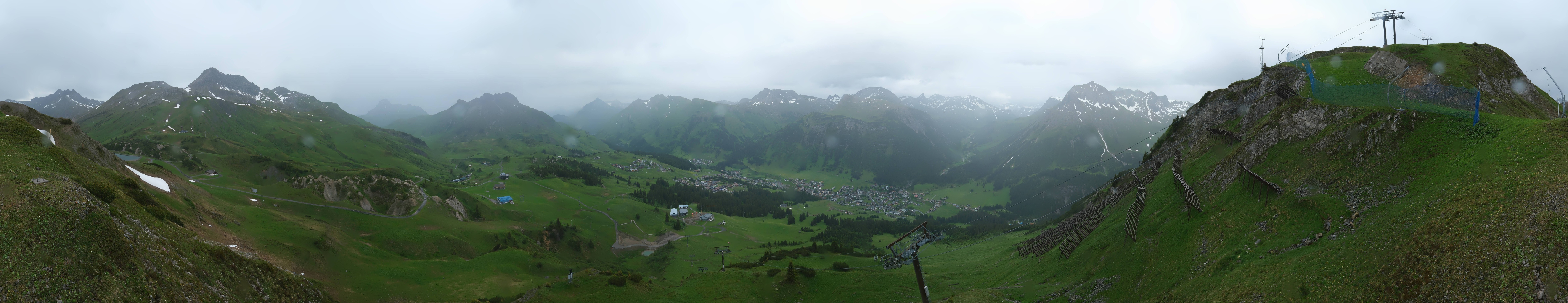 Archiv Foto Webcam Lech-Zürs: Kriegerhorn Panoramablick